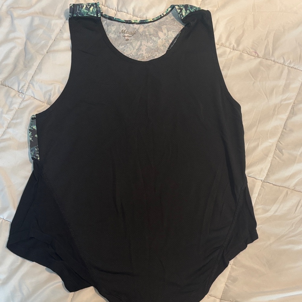 Maaji Black and Green Tank Top